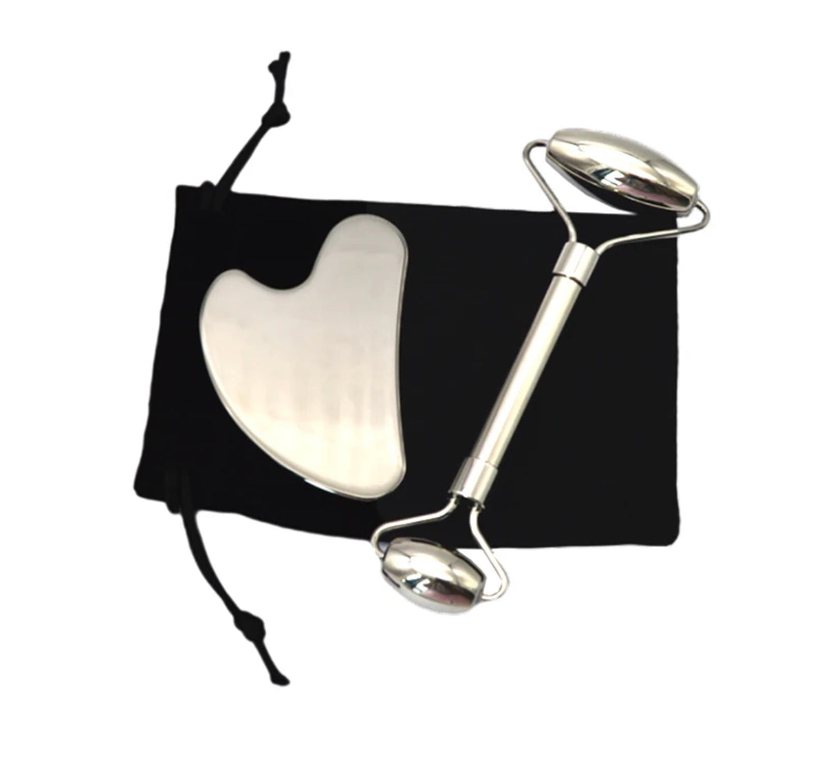 Stainless Steel Facial Roller Gua Sha Se